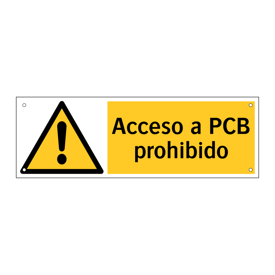 Acceso a PCB prohibido