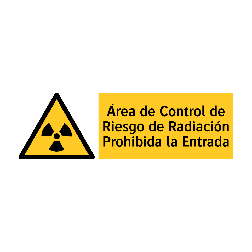 Área de Control de Riesgo de Radiación Prohibida la Entrada