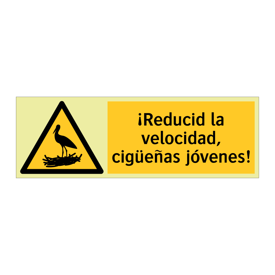 ¡Reducid la velocidad, cigüeñas jóvenes!