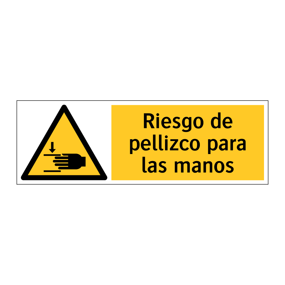 Riesgo de pellizco para las manos