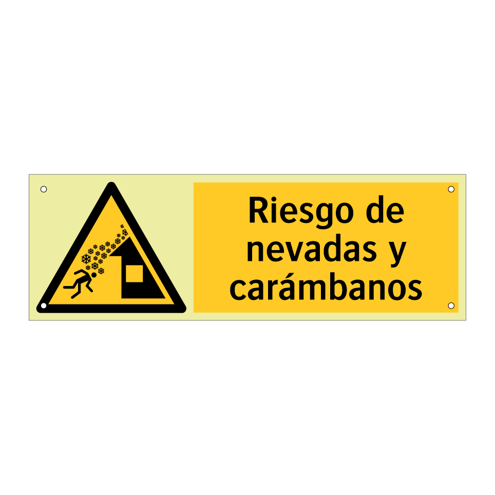 Riesgo de nevadas y carámbanos