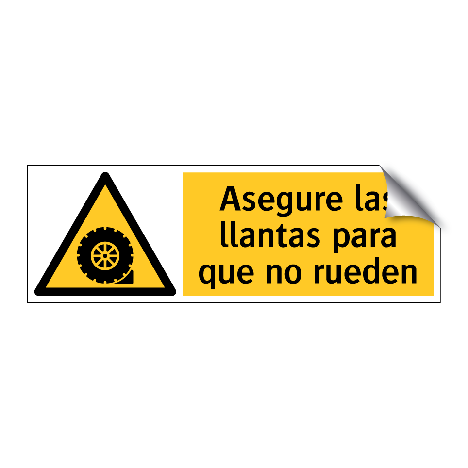 Asegure las llantas para que no rueden