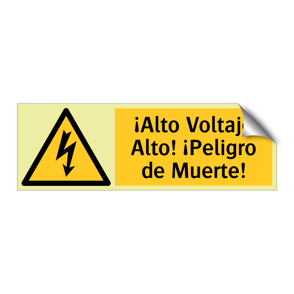 ¡Alto Voltaje Alto! ¡Peligro de Muerte!