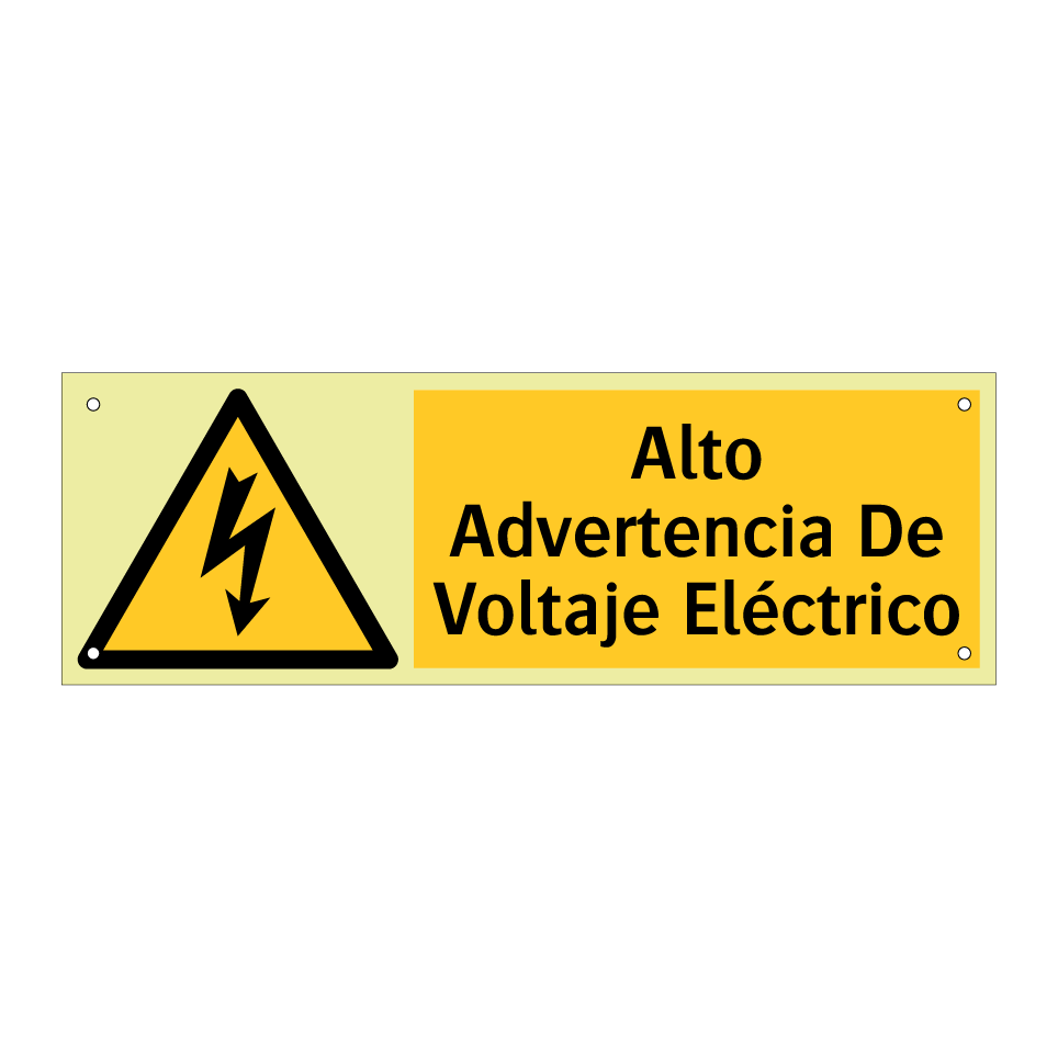 Alto Advertencia De Voltaje Eléctrico