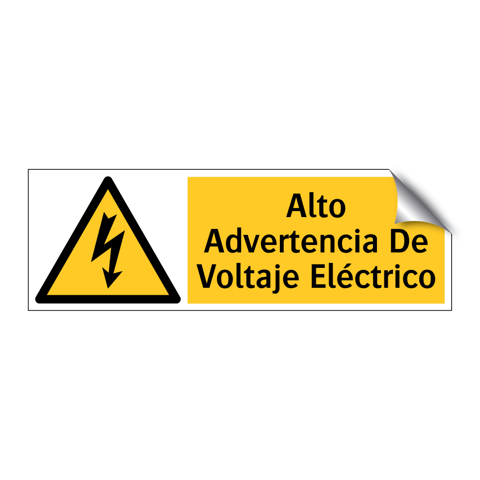 Alto Advertencia De Voltaje Eléctrico
