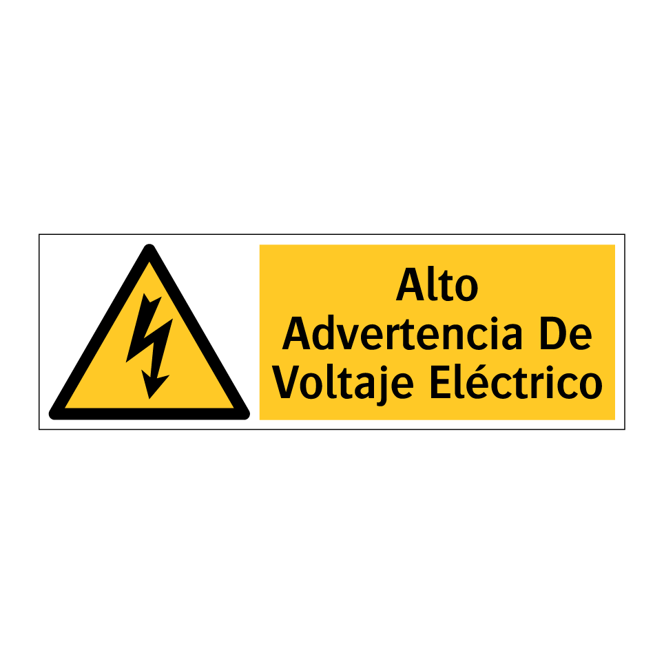 Alto Advertencia De Voltaje Eléctrico