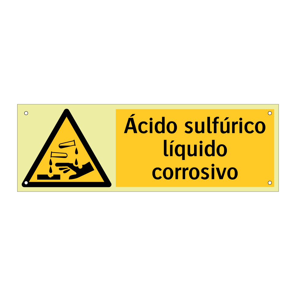 Ácido sulfúrico líquido corrosivo