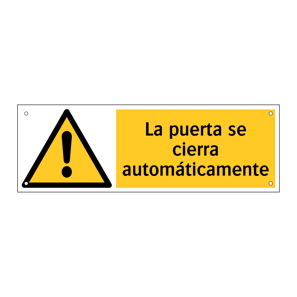 La puerta se cierra automáticamente