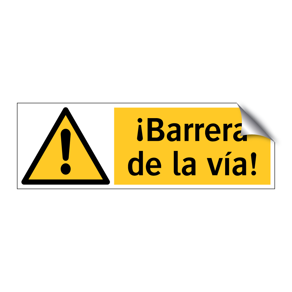 ¡Barrera de la vía!
