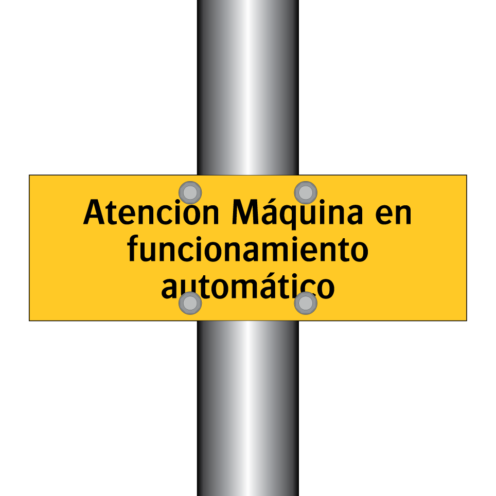 Atención Máquina en funcionamiento automático