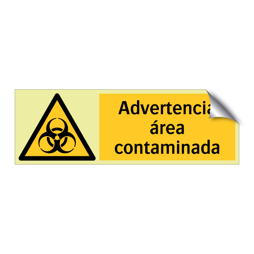 Advertencia área contaminada