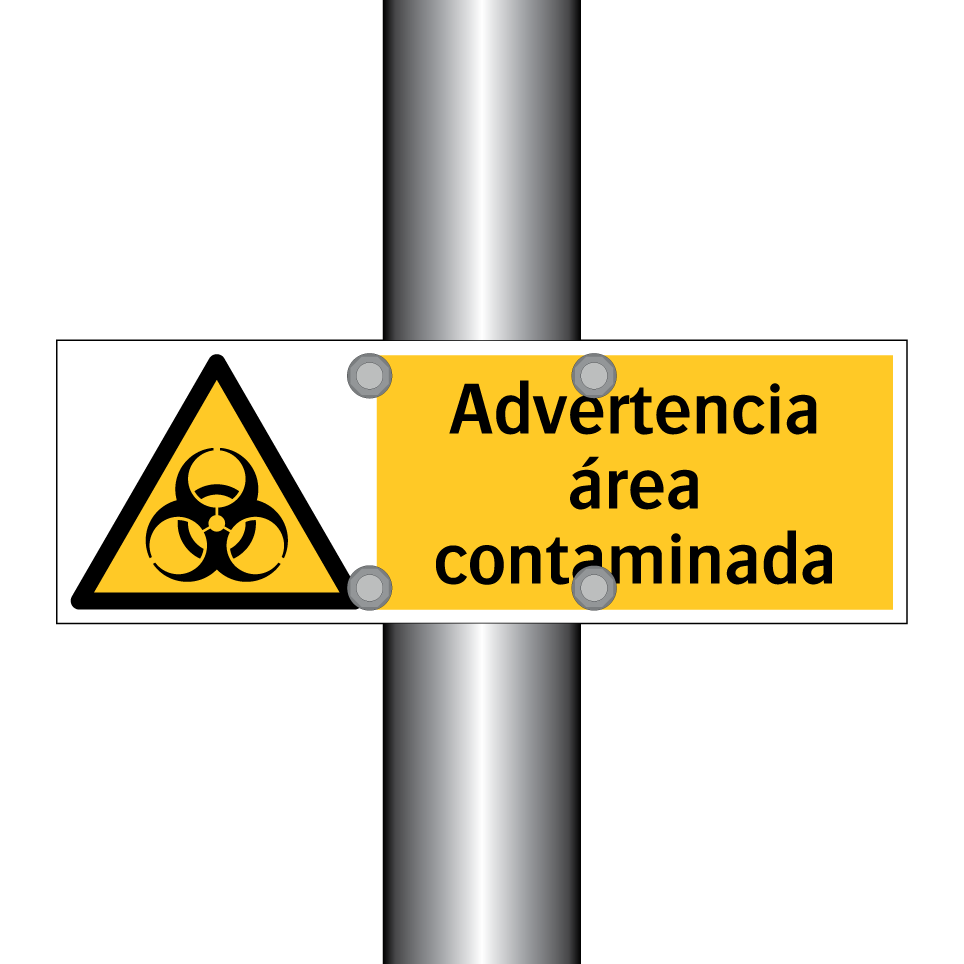 Advertencia área contaminada