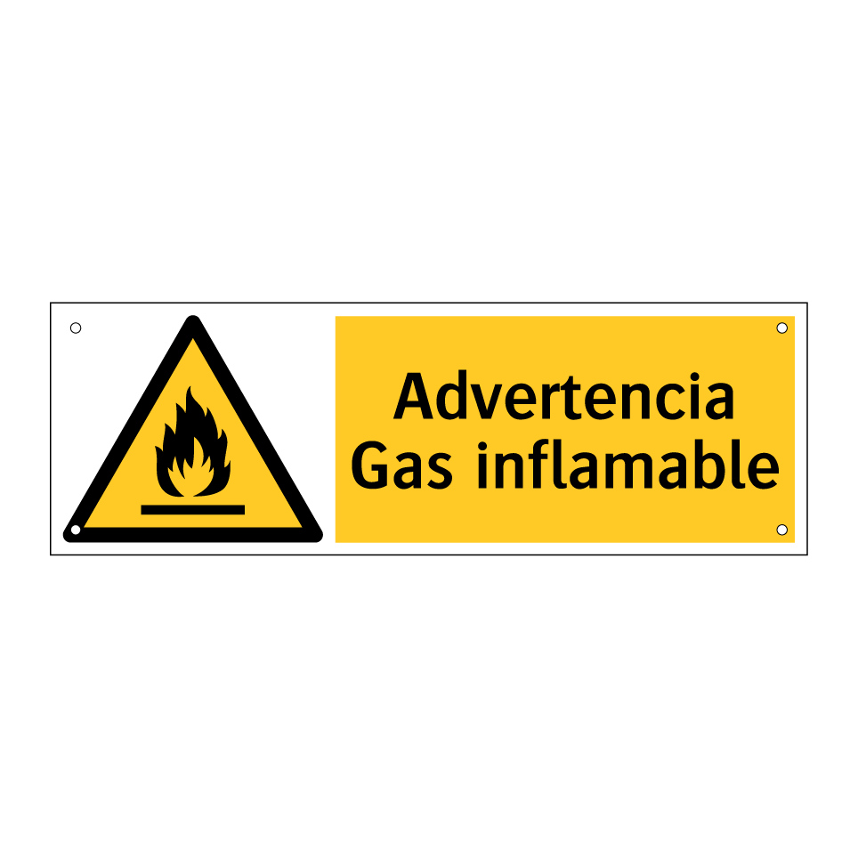 Advertencia Gas inflamable