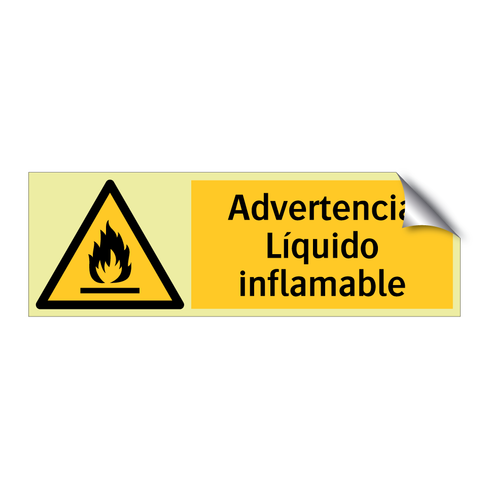 Advertencia Líquido inflamable