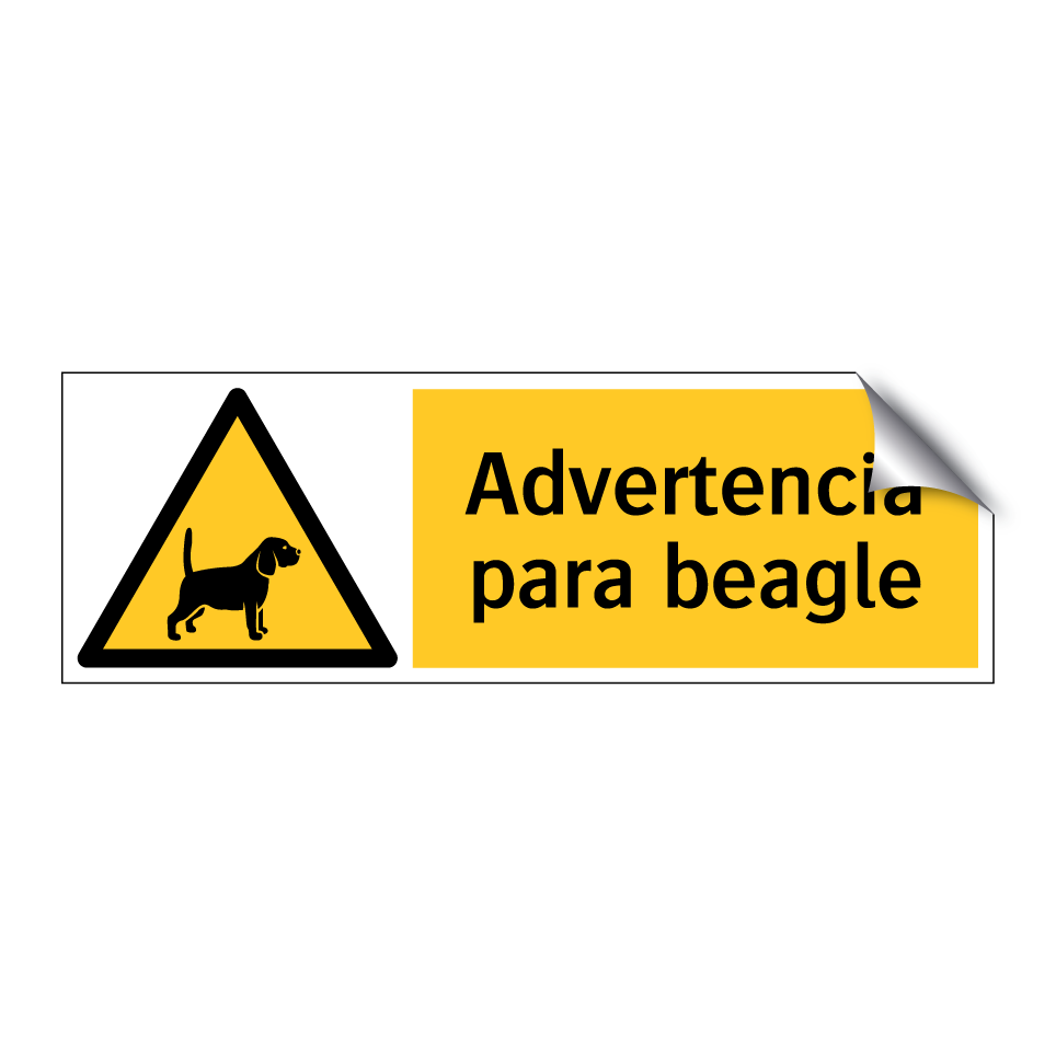 Advertencia para beagle