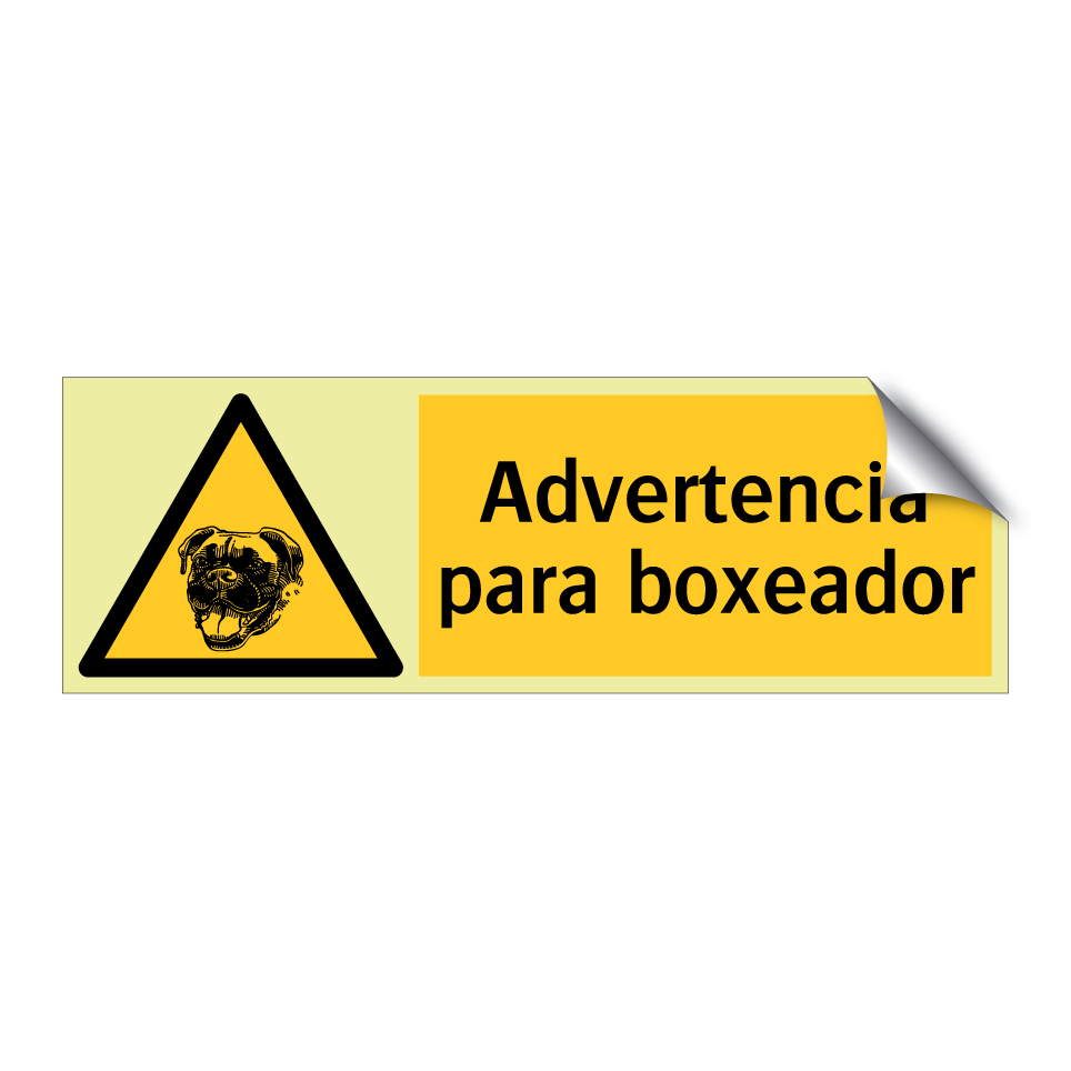 Advertencia para boxeador