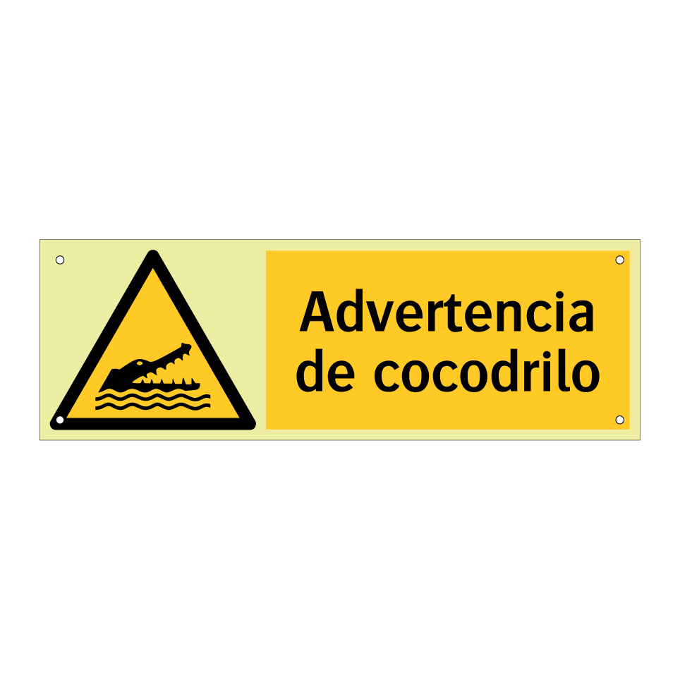 Advertencia de cocodrilo