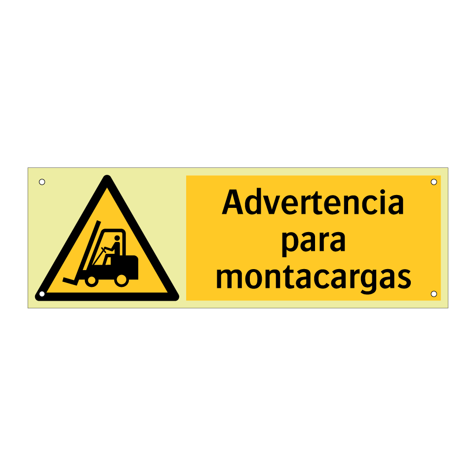 Advertencia para montacargas