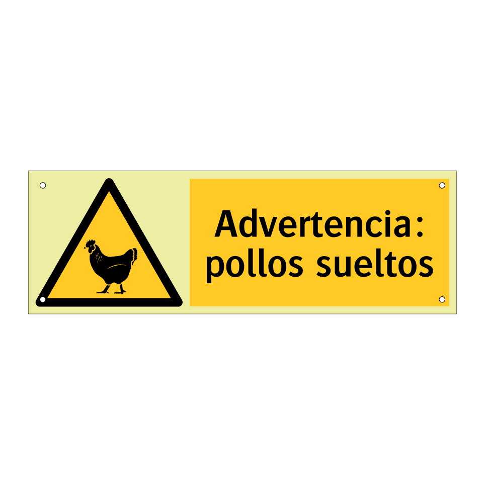 Advertencia: pollos sueltos
