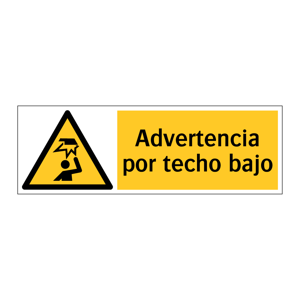 Advertencia por techo bajo