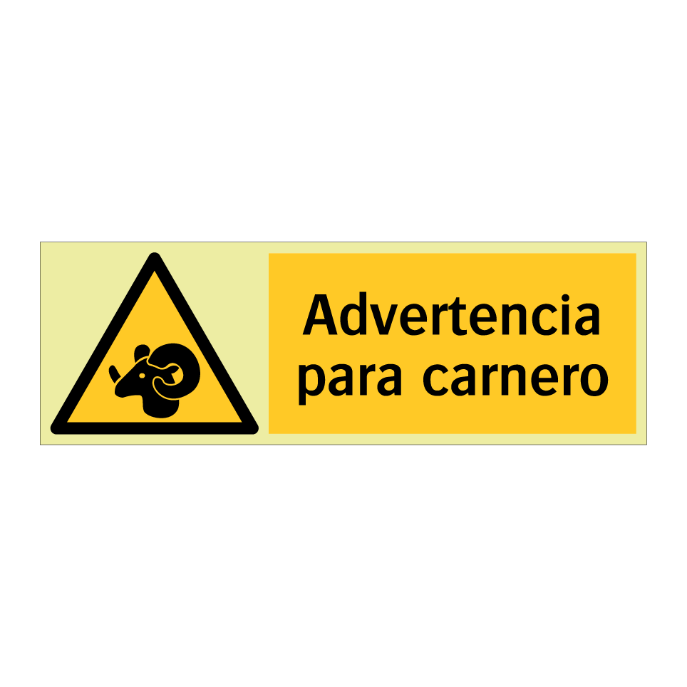 Advertencia para carnero