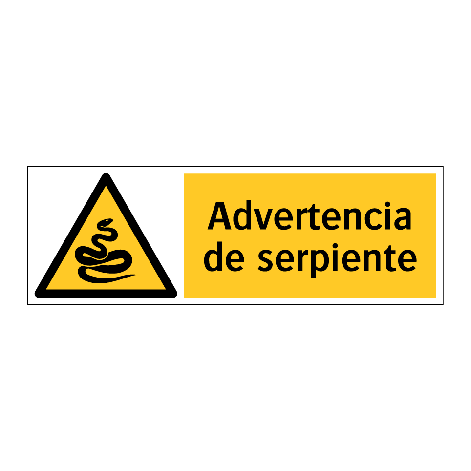 Advertencia de serpiente