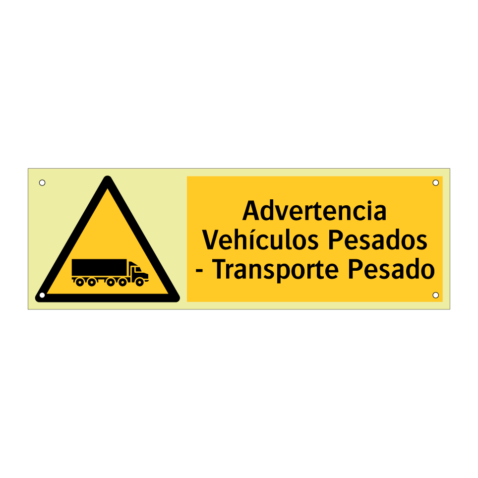 Advertencia Vehículos Pesados - Transporte Pesado