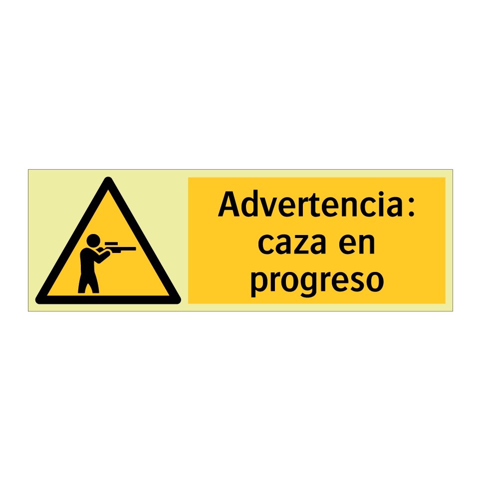 Advertencia: caza en progreso