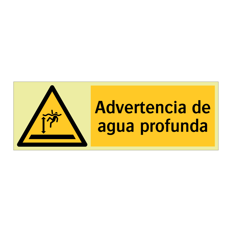 Advertencia de agua profunda