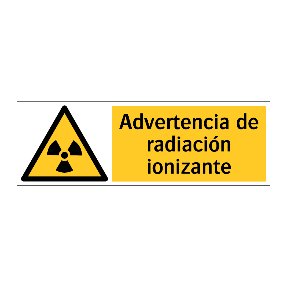 Advertencia de radiación ionizante