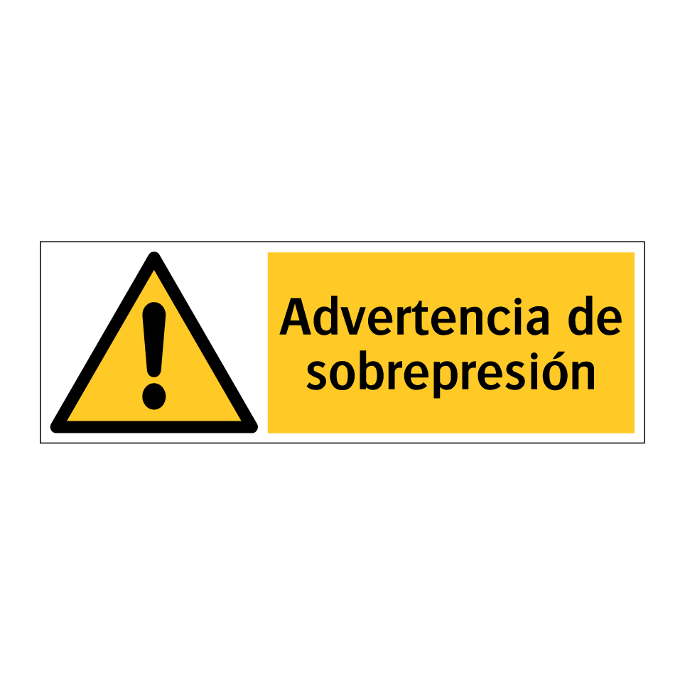 Advertencia de sobrepresión