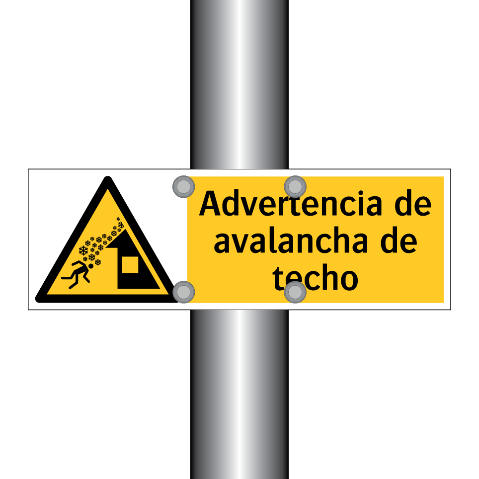 Advertencia de avalancha de techo
