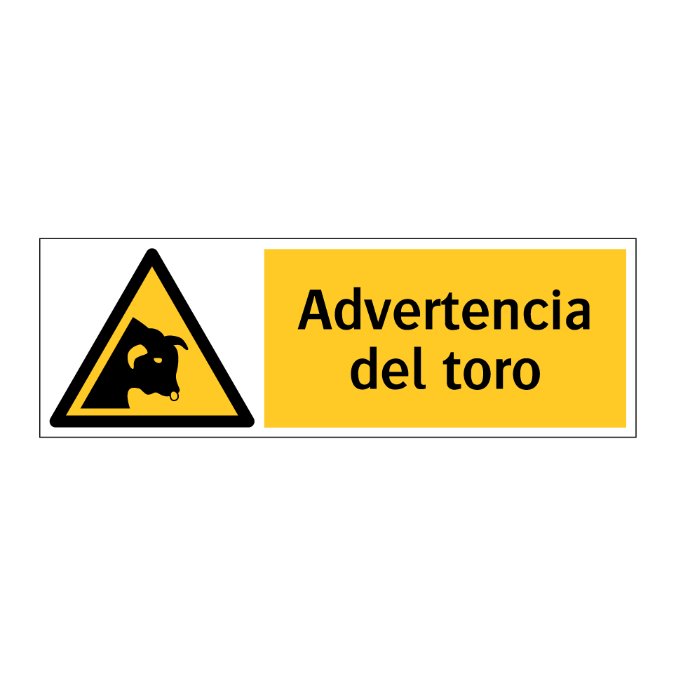 Advertencia del toro