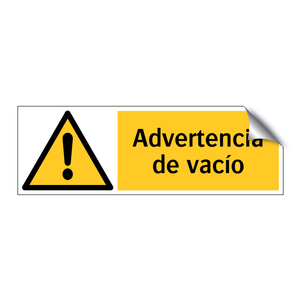 Advertencia de vacío