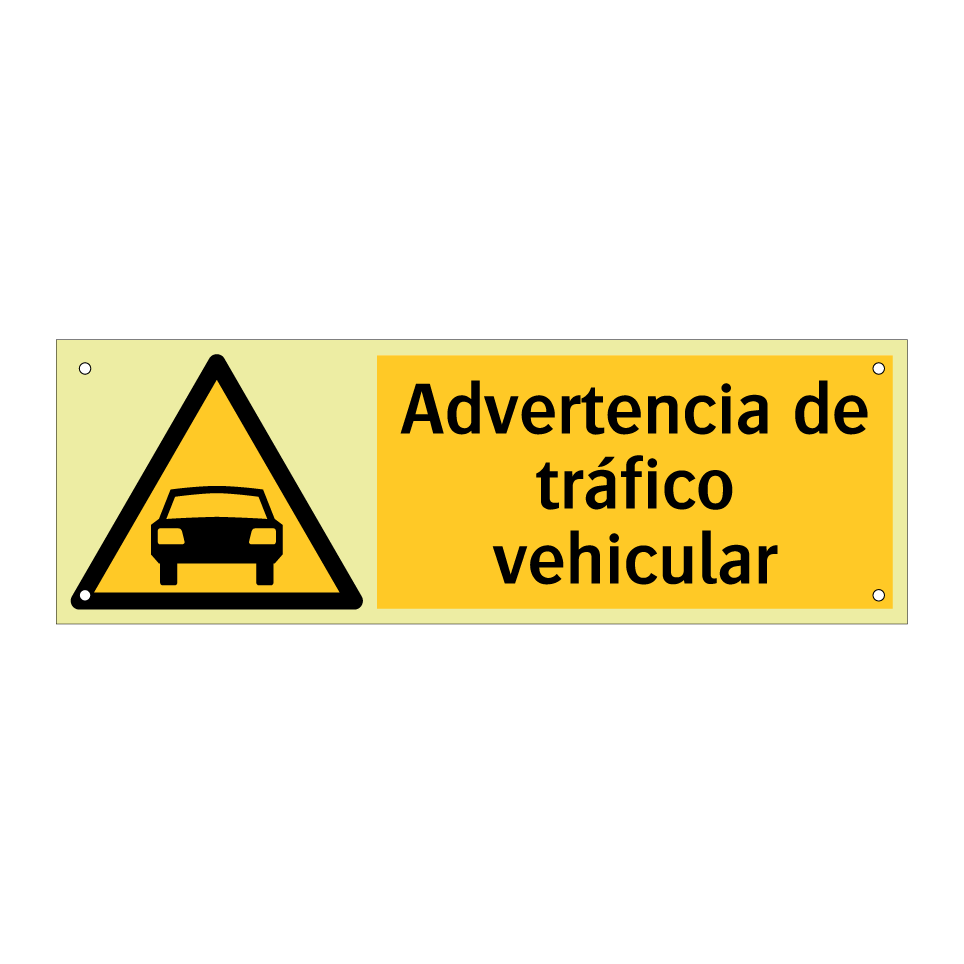 Advertencia de tráfico vehicular