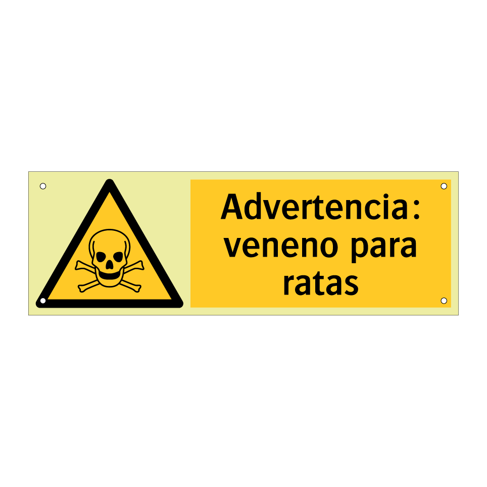 Advertencia: veneno para ratas