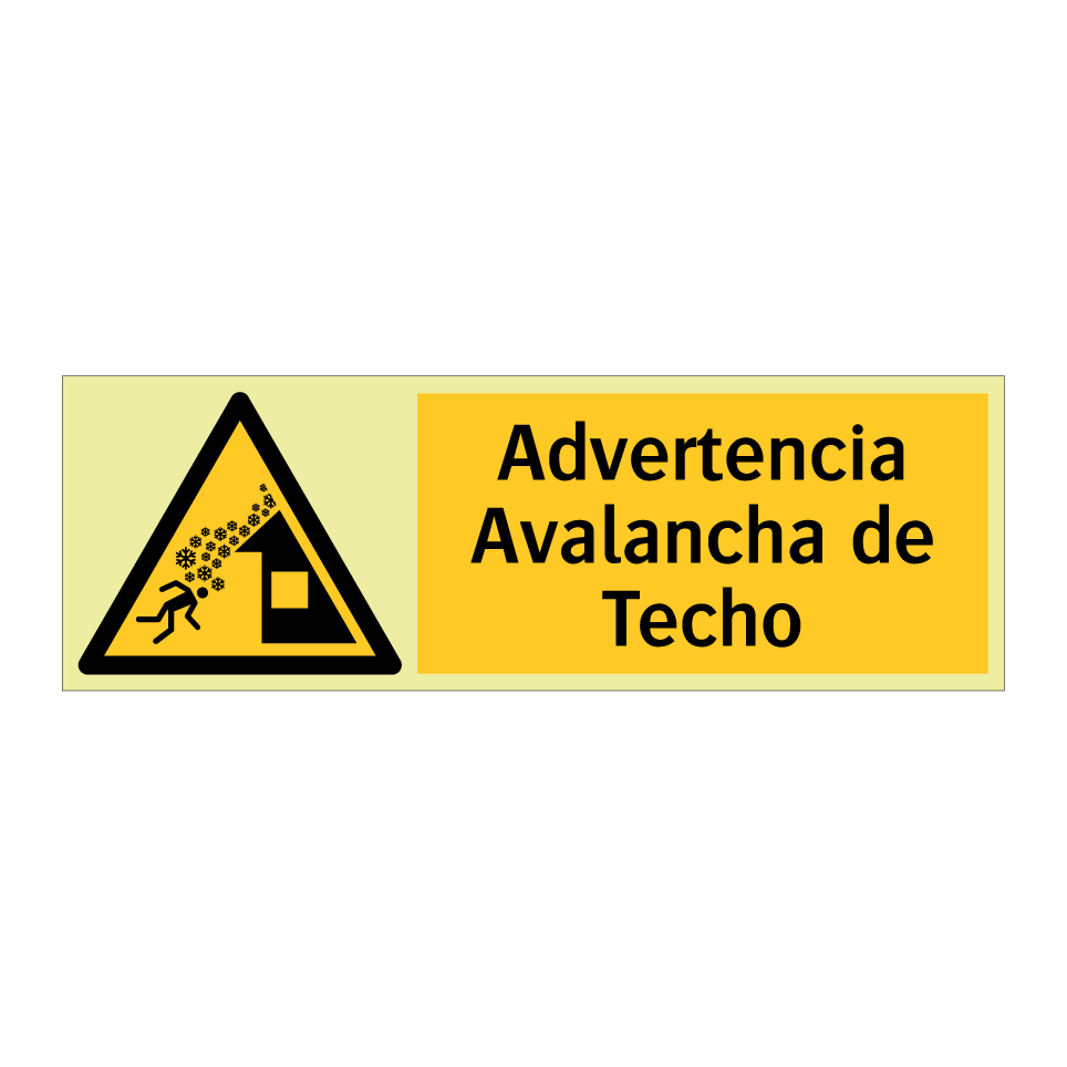 Advertencia Avalancha de Techo