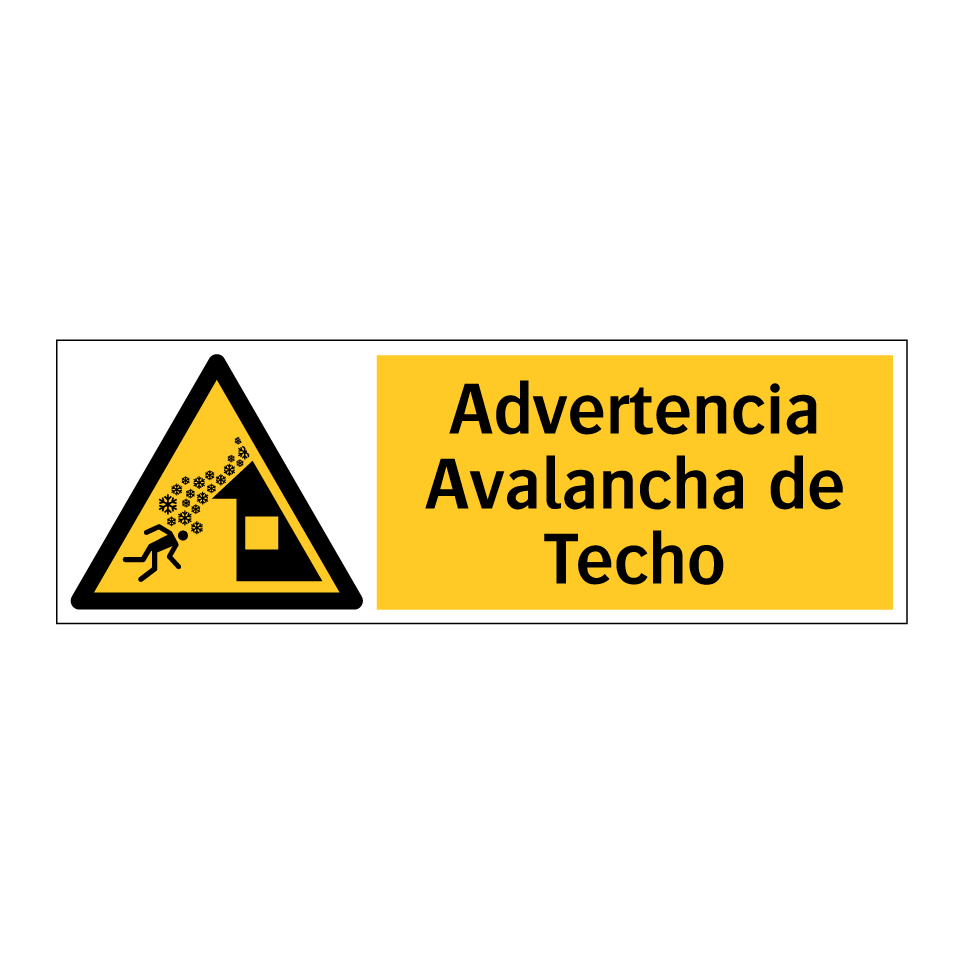 Advertencia Avalancha de Techo