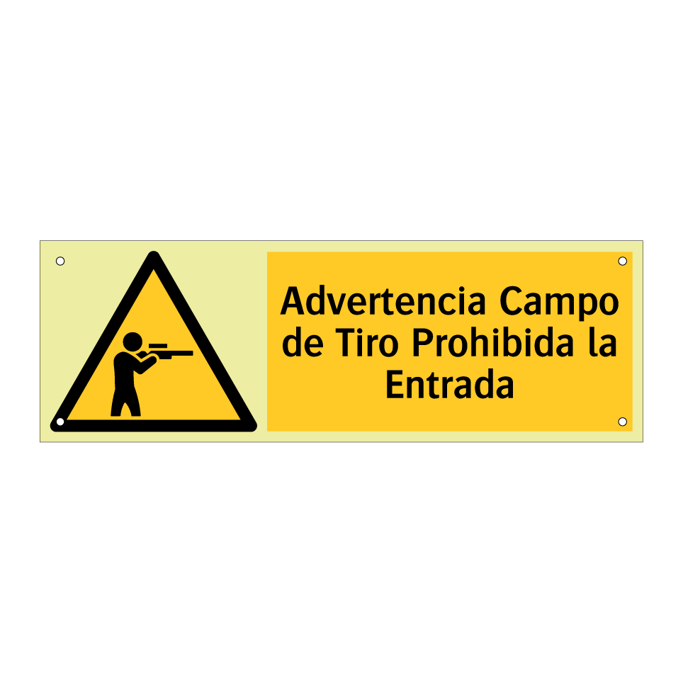 Advertencia Campo de Tiro Prohibida la Entrada