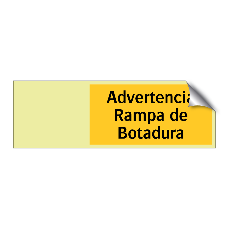 Advertencia Rampa de Botadura