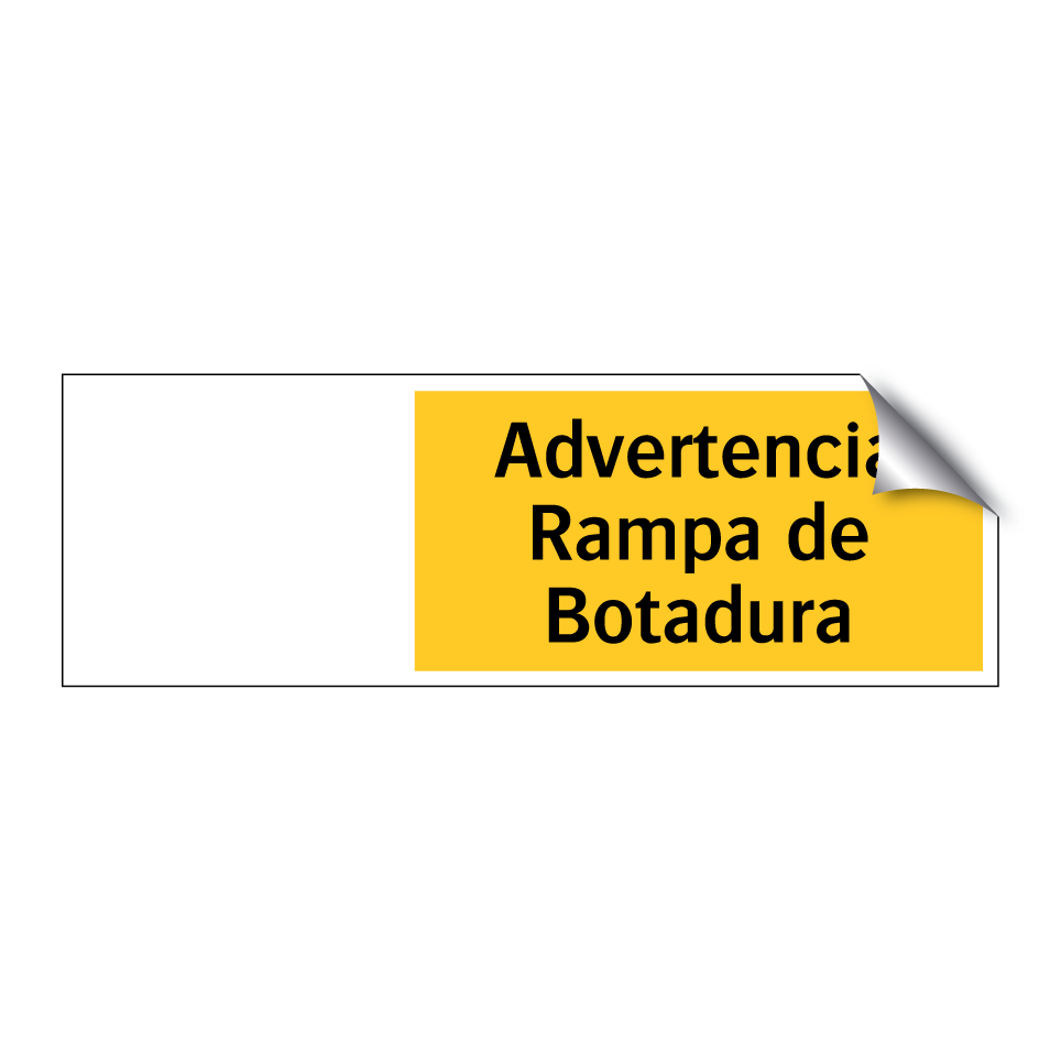 Advertencia Rampa de Botadura