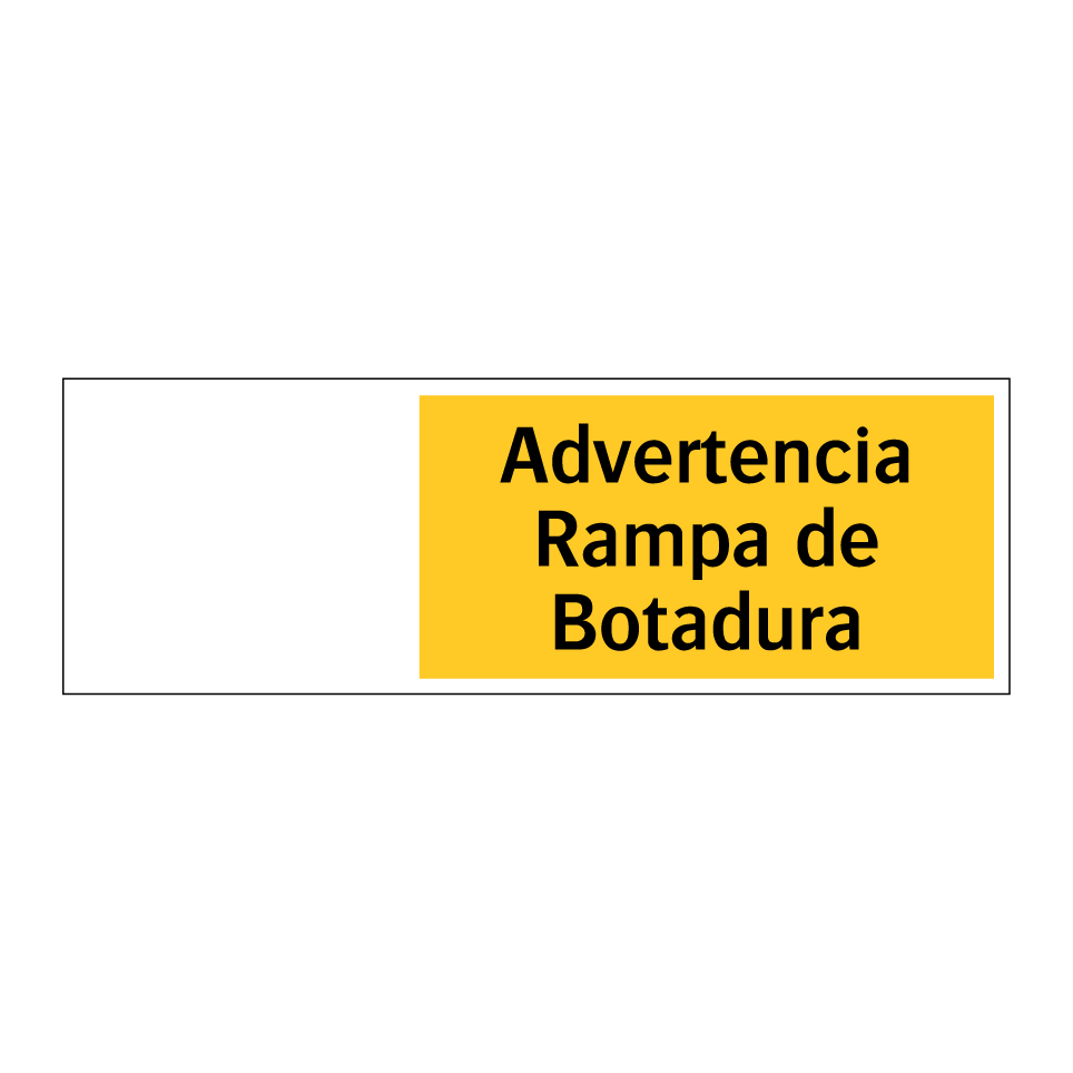 Advertencia Rampa de Botadura