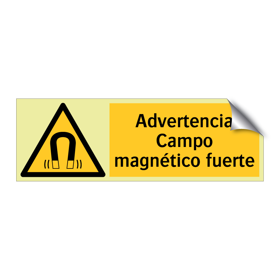 Advertencia Campo magnético fuerte