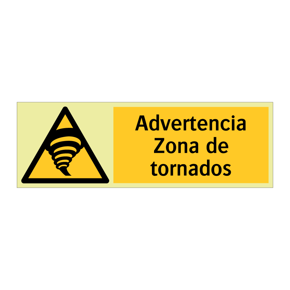 Advertencia Zona de tornados