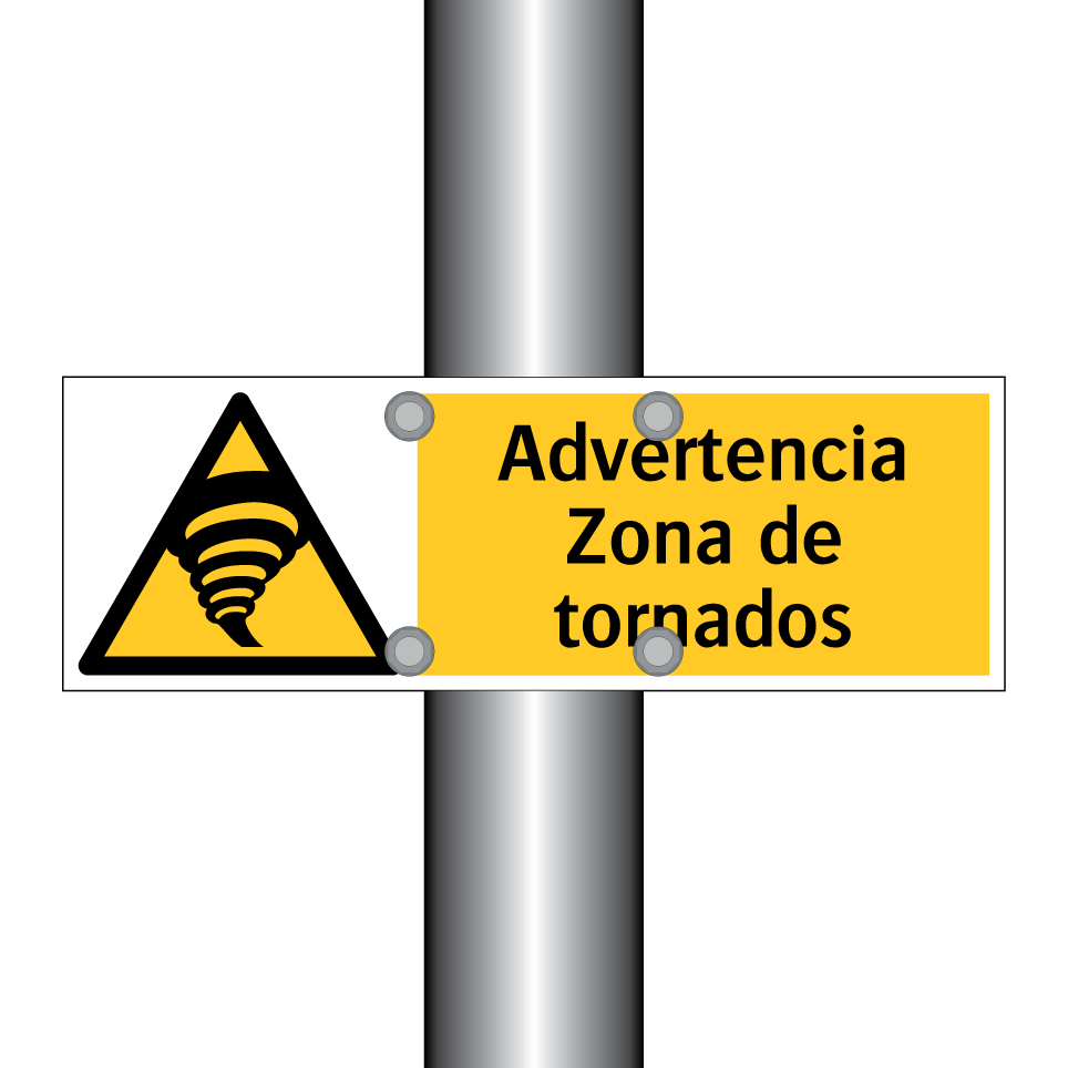 Advertencia Zona de tornados