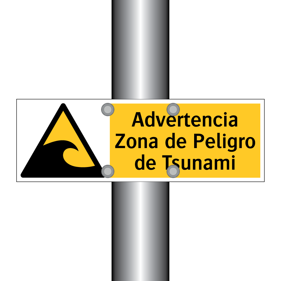 Advertencia Zona de Peligro de Tsunami