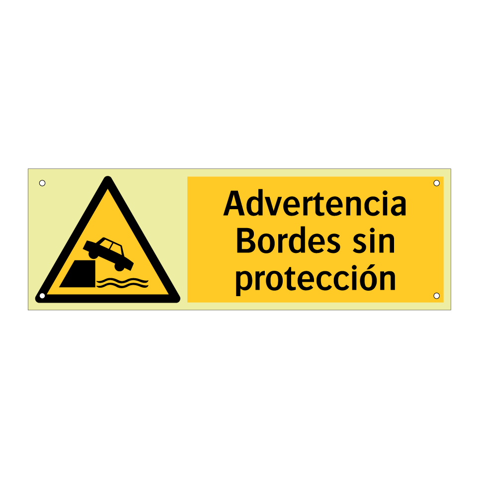Advertencia Bordes sin protección