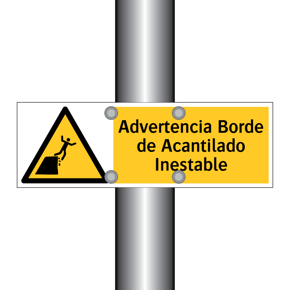 Advertencia Borde de Acantilado Inestable