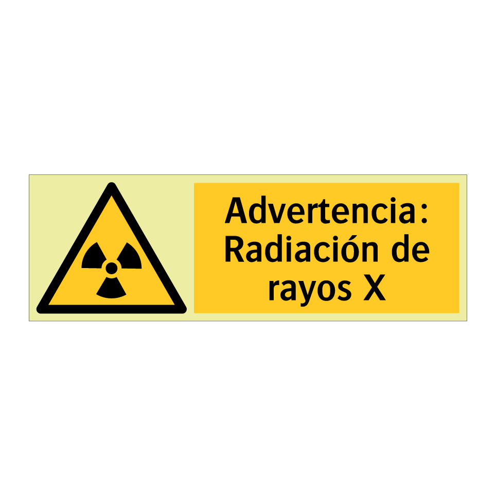 Advertencia: Radiación de rayos X