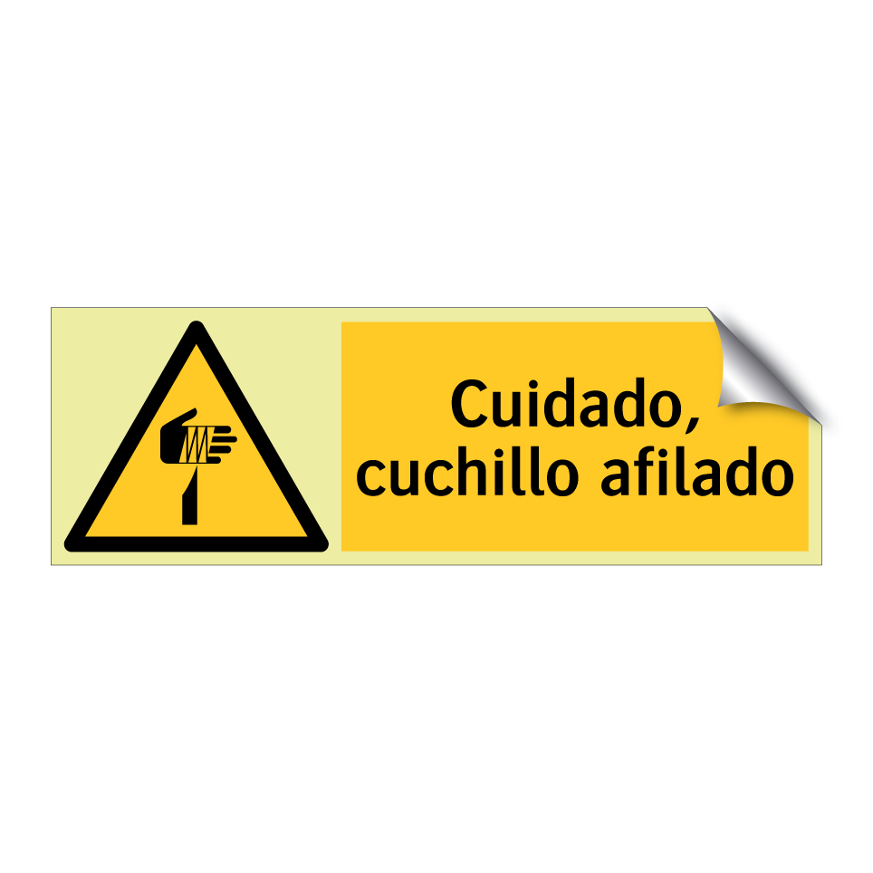 Cuidado, cuchillo afilado